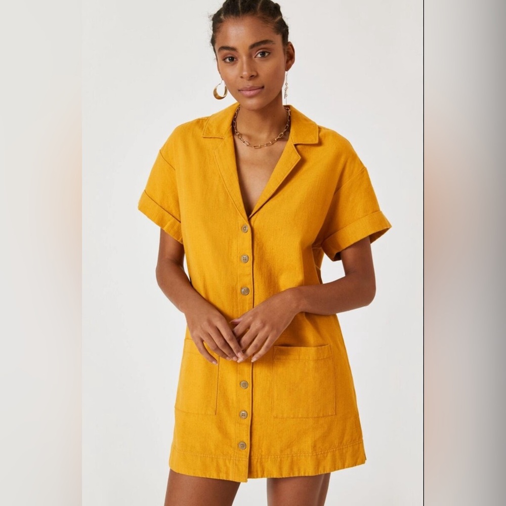 Anthropologie Pilot Button Down Shirt Dress